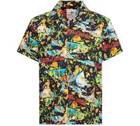 King Kerosin Herren Hawaii Hemd Hawaiian Shirt Aloha Shirt Lago Di Garda Gardasee Benaco Lake Garda Vintage Retro 50S Rockabilly Italien Lago Di Garda
