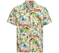 King Kerosin Tropical Hawaiian Style Hemd Aop "Lake Garda" KKU45058 Off White-L