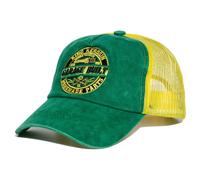 King Kerosin Vintage Trucker Cap "Garage Built" KKI4C068 Green & Yellow