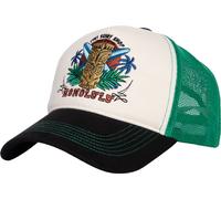 King Kerosin Vintage Trucker Cap "Honolulu" KKU4C009 Off White & Black