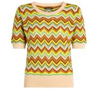 King Louie Damen Stricktop mit Zackenmuster Agnes Top Punta (DE/NL/SE/PL, Alphanumerisch, XL, Regular, Regular, Umbre)