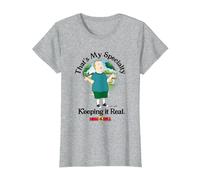 King of The Hill Bobby That's My Specialty Keeping It Real T-Shirt, Damen, Grau Meliert, XL
