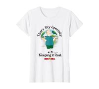 King of The Hill Bobby That's My Specialty Keeping It Real T-Shirt, Damen, Weiß, S