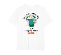 King of The Hill Bobby That's My Specialty Keeping It Real T-Shirt, Herren Große Größen, Weiß, 4X Tall