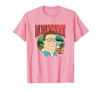 King of The Hill Hank Hill Family Man I'll Tell You What T-Shirt, Herren, Rosa, L
