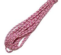 King of Trade 15m Farbe-306 rosa-schwarz MicroCord Paracord Schnüre Nylonleine 2 mm