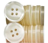 King of Trade 4-Loch Kunstharz Knopf Knöpfe - 11.5 mm 18L - 20 Stück zum Basteln, Nähen, Ersatz, Stricken, Nähzubehör (1# Weiß)