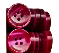 King of Trade 4-Loch Kunstharz Knopf Knöpfe - 11.5 mm 18L - 20 Stück zum Basteln, Nähen, Ersatz, Stricken, Nähzubehör, verschiedene Größen (13# Rosenholz)