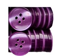 King of Trade 4-Loch Kunstharz Knopf Knöpfe - 15 mm 24L - 20 Stück zum Basteln, Nähen, Ersatz, Stricken, Nähzubehör (14# Rouge)