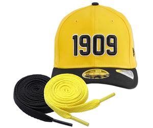 King of Trade BVB Cap 9Fifty Stretch Snap 1909 + 2 Paar Fan-Schnürsenkel