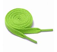 King of Trade Schnürsenkel flach 60 cm 20# neongrün 8 mm breit