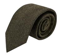 King & Priory Luxuriöse Krawatte, Donegal-Tweed, Grün, grün, Einheitsgröße