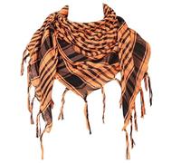 Kingke Stilvoller Shemagh Schal Mit Fransen Kariert Arabischer Schal Für Männer Und Frauen Muslime Staubdicht Taktik Kopfbedeckung Wüsten Halstuch