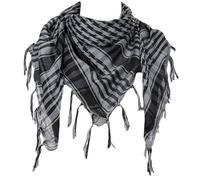 Kingke Stilvoller Shemagh Schal Mit Fransen Kariert Arabischer Schal Für Männer Und Frauen Muslime Staubdicht Taktik Kopfbedeckung Wüsten Halstuch