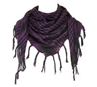 Kingke Stilvoller Shemagh Schal Mit Fransen Kariert Arabischer Schal Für Männer Und Frauen Muslime Staubdicht Taktik Kopfbedeckung Wüsten Halstuch