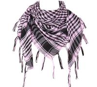 Kingke Stilvoller Shemagh Schal Mit Fransen Kariert Arabischer Schal Für Männer Und Frauen Muslime Staubdicht Taktik Kopfbedeckung Wüsten Halstuch