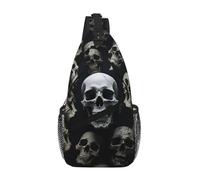 Kingmate Bauchtasche Herren-Stylische Sling Bag & Umhängetasche Herren, Brustbeutel & Crossbody Bag für Männer-Kleine Schultertasche ideal für Joggen, Reisen & Festival