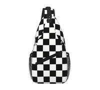 Kingmate Bauchtasche Herren-Stylische Sling Bag & Umhängetasche Herren, Brustbeutel & Crossbody Bag für Männer-Kleine Schultertasche ideal für Joggen, Reisen & Festival