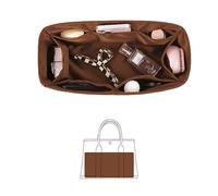 KINGS IN BAG Gartenparty 30 Einsätze, Taschen-Organizer, kompatibel mit Hermes Gartenparty-Tragetasche, Seidenstoff, Tasche in Bag für Luxus-Taschen mit mehreren Taschen zur Aufbewahrung (Gold, GP30)