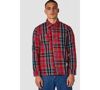 Kings Of Indigo Kariertes Flanellhemd "Juntoku" aus Bio-Baumwolle RED CHECK (Rot) S