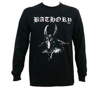 King's Road Bathory White Goat Long Sleeve T-Shirt Schwarz M
