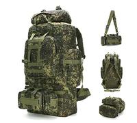 King'sGuard 100 l Camping Wandern Molle Militär Camping Tagesrucksack, Russische Tarnung, Large