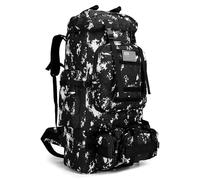 King'sGuard 100L Camping Wandern Rucksack Molle Militär Tagesrucksack, Schwarze Beleuchtung, Large