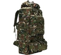 King'sGuard Rucksack, 100 l, Camping, Wandern, Molle-Rucksack, Militär, Rucksackreisen, Tagesrucksack, Wald-Tarnmuster, Large