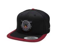 Kini Red Bull Crest Cap - Trendige Snapback, Flexfit, Herren Kappe, Basecap mit Logo-Patch Motiv, One Size, Größenverstellbar - Black/Red