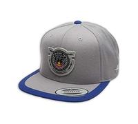 Kini Red Bull Crest Cap - Trendige Snapback, Flexfit, Herren Kappe, Basecap mit Logo-Patch Motiv, One Size, Größenverstellbar - Grey/Blue