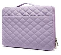 Kinmac 360° robuste Laptop-Schutzhülle mit Griff für MacBook Pro 14 Zoll / 14 Zoll / 35,6 cm (14 - 14,4 Zoll) HP Lenovo Dell ASUS Acer Laptop (violette Stickerei)