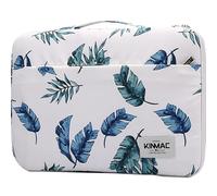 Kinmac 360° schützende, wasserabweisende Laptop-Hülle mit Griff (Bananenblatt, 34,3 cm - 35,6 cm)