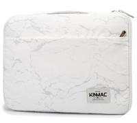 Kinmac 360° schützende, Wasserabweisende Laptop-Hülle mit Griff, Weißer Marmor, 15 inch-15.6 inch