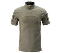 KINROCO Taktisch T-Shirt Herren Kurzarm Combat Shirt Hemd Kampfsport Paintball Military Hemd Camouflage Shirt Sommer(Size:3XL,Color:Grün)