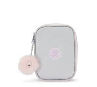 Kipling 100 Stifte für Damen, True Blue, Silver Glow Met, 8.25''L x 6''H x 2''D, Kipling Kosmetiktasche für Damen, 100 Stifte