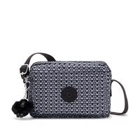 Kipling ABANU M, Mittelgroße Umhängetasche, Signature Print (blau), 4L, Schultertasche