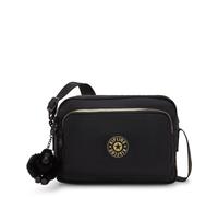 Kipling ABANU M ZIP, Mittelgroße Umhängetasche, Glorious Gold (schwarz), 4L, Schultertasche