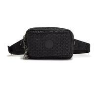 Kipling ABANU MULTI Kleine Umhängetasche, die in eine Hüfttasche umgewandelt werden kann, Signature Emb (Schwarz)