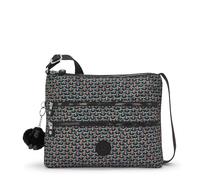 KIPLING ALVAR Mittelgroße Umhängetasche, Geo Feather (Schwarz)