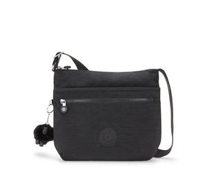 Kipling ARTO M, Mittelgroße Umhängetasche, Black Noir (schwarz), Schultertasche mit Reißverschluss