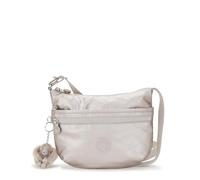 Kipling ARTO S, Kleine Umhängetasche, Metallic Glow (beige), Schultertasche mit Reißverschluss