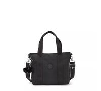 Kipling ASSENI MINI, Mini Tote Bag, Black Noir (schwarz), kleine Handtasche mit Schultergurt
