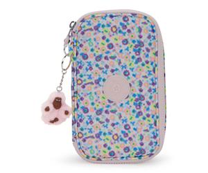 kipling Back To School 50 Pens Pencase M Digi Flower Prt