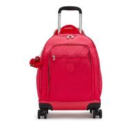 kipling Back To School Print Zea Wheeled Backpack L True Pink