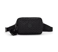 Kipling ABANU MULTI Kleine Umhängetasche, die in eine Hüfttasche umgewandelt werden kann, Signature Emb (Schwarz)