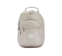 Kipling SEOUL S, Kleiner Rucksack, Metallic Glow (beige), 14L, mit 11-Zoll-Tabletfach
