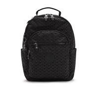 Kipling SEOUL S Kleiner Rucksack, Signature Emb (Schwarz)