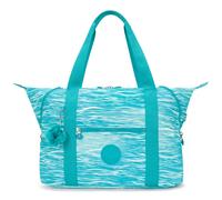 kipling Basic Print Art Medium Tote Aqua Pool
