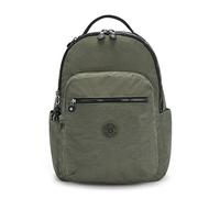 Kipling SEOUL L, Großer Rucksack, Green Moss (grün), 27L, mit 15-Zoll-Laptopfach