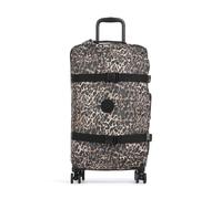 Kipling Basic Spontaneous M 4-Rollen Trolley schwarz/beige, Kunstfaser, 36 x 66 x 24cm
